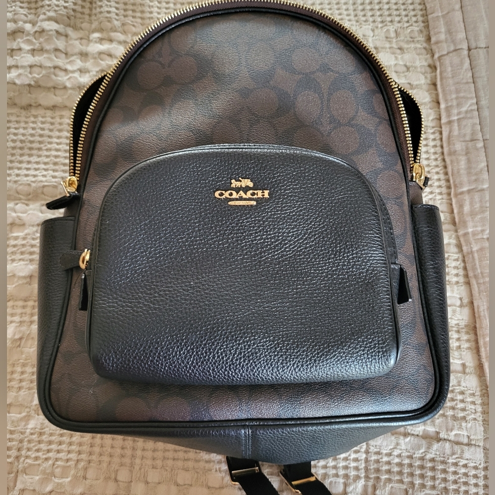 Coach Black and Brown Backpack